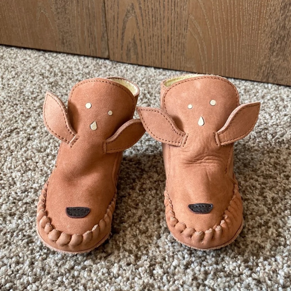 Adorable Fawn Baby Booties